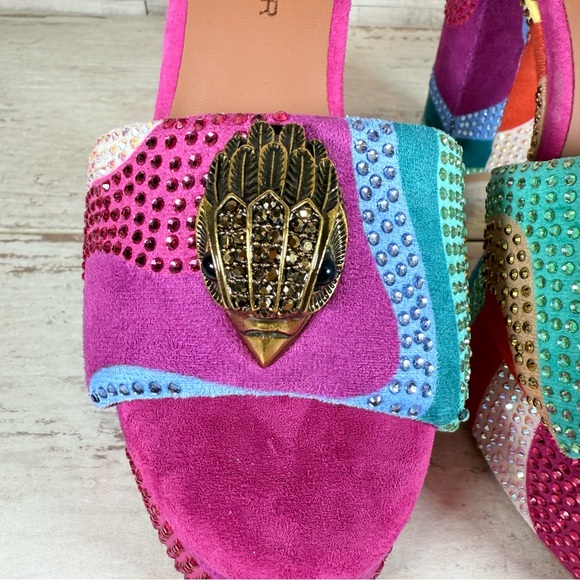 Kurt Geiger London SZ 37 Kensington Glitz Wavy Rhinestone
Platform Sandals New - Picture 4 of 12